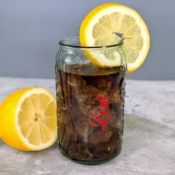 Personalisiertes Coca-Cola Glas mit Name | Retro Design in Dosenform