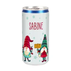 Personalisierte Secco Dose zu Weihnachten | Wichtel-Motiv | 200 ml