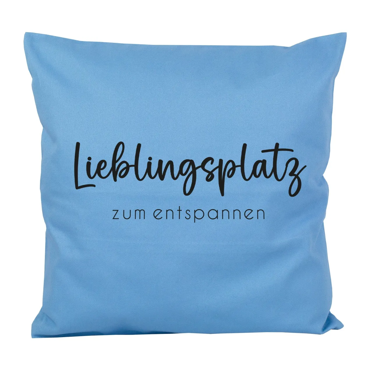 Personalisiertes Kissen 'Lieblingsplatz' mit Wunschtext | Geschenk zum Einzug & Hausbau für Wohnung
