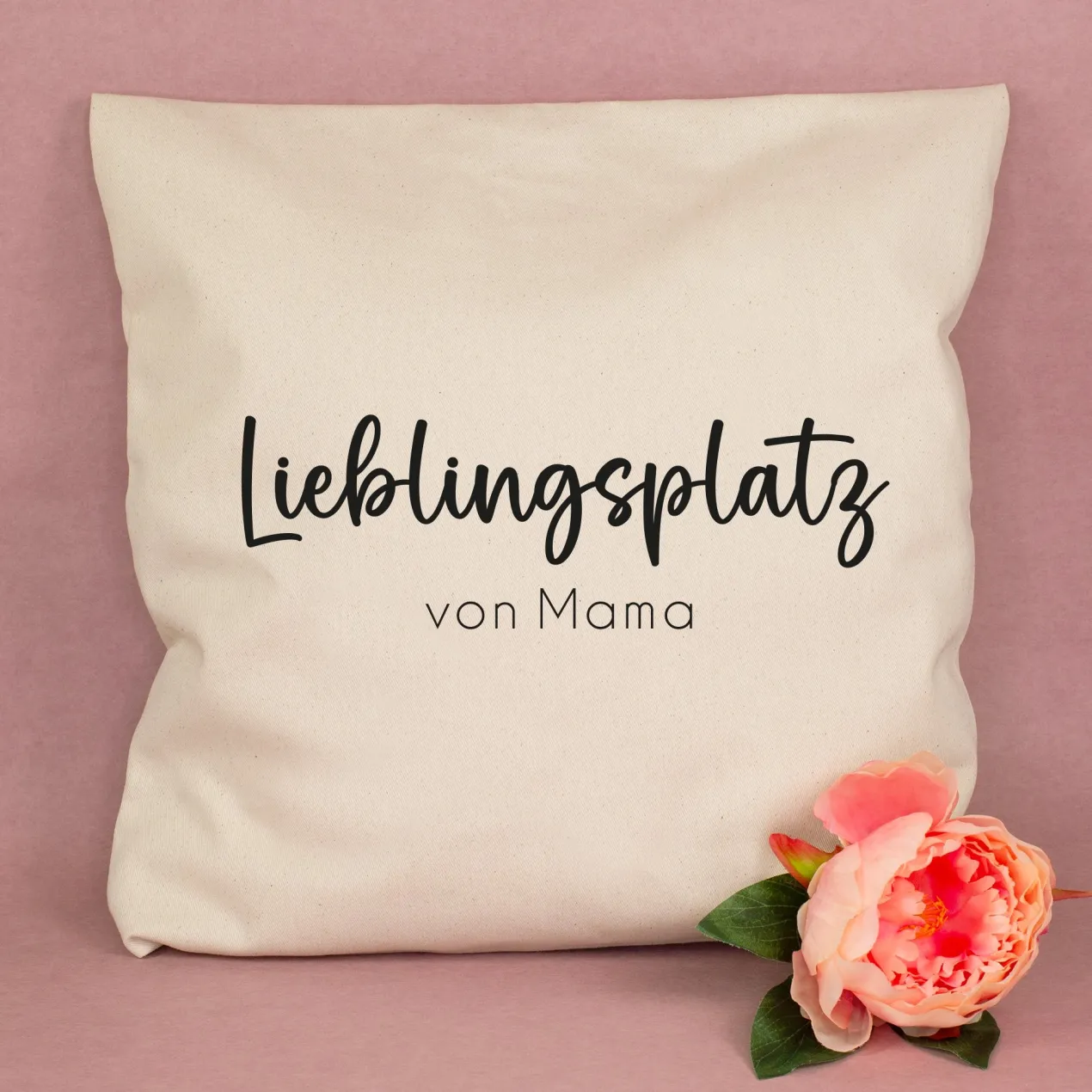 Personalisiertes Kissen 'Lieblingsplatz' mit Wunschtext | Geschenk zum Einzug & Hausbau für Wohnung