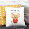 Personalisiertes Kissen 'Mausgezeichnet!' mit Name | Geschenk für Herzensmenschen & Valentinstag