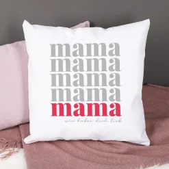 Personalisiertes Kissen zum Muttertag | Dekokissen als Geschenk für Mama | 40 x 40 cm