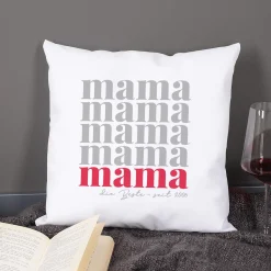 Personalisiertes Kissen zum Muttertag | Dekokissen als Geschenk für Mama | 40 x 40 cm