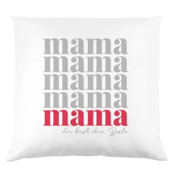 Personalisiertes Kissen zum Muttertag | Dekokissen als Geschenk für Mama | 40 x 40 cm