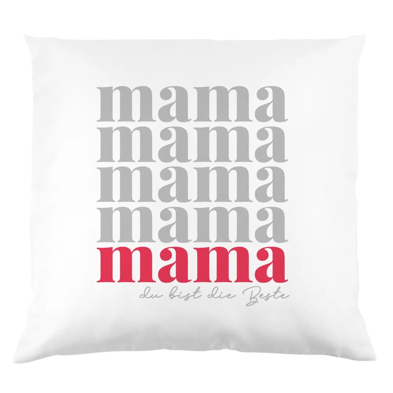 Personalisiertes Kissen zum Muttertag | Dekokissen als Geschenk für Mama | 40 x 40 cm