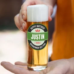Personalisiertes Kölsch Glas als Geschenk für Kölner | 200 ml Bierglas mit Aufdruck