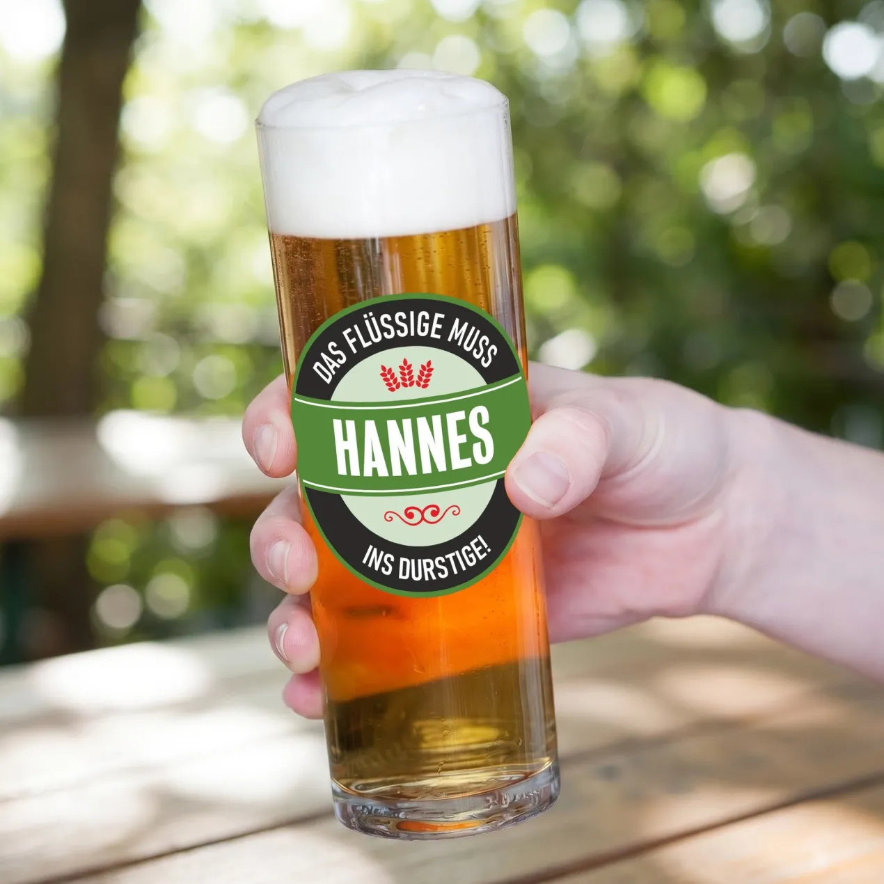 Personalisiertes Kölsch Glas als Geschenk für Kölner | 200 ml Bierglas mit Aufdruck