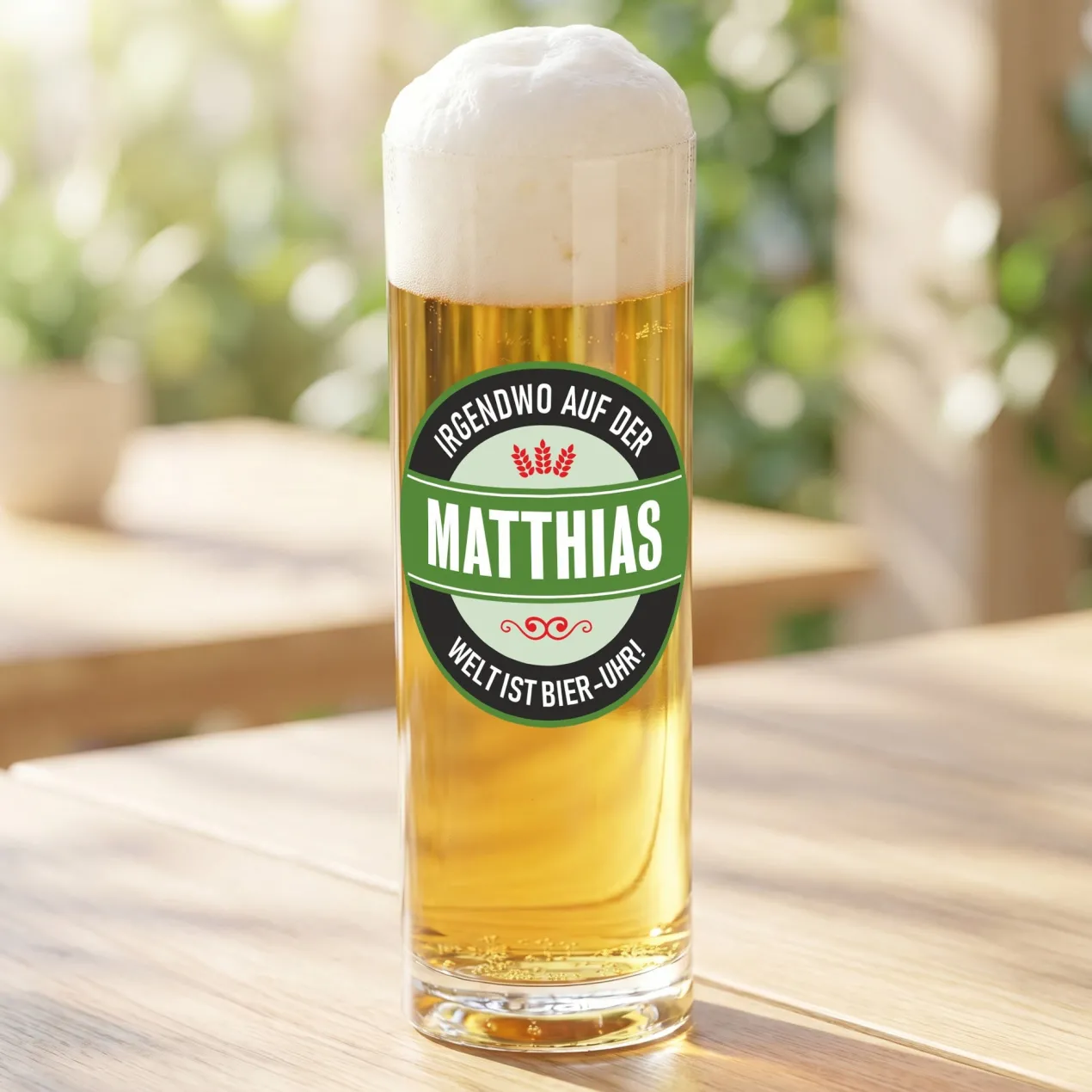 Personalisiertes Kölsch Glas als Geschenk für Kölner | 200 ml Bierglas mit Aufdruck