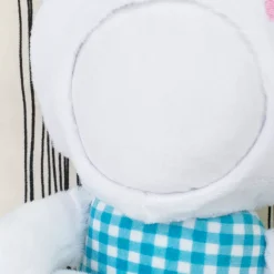 Personalisiertes Kuscheltier mit Foto Gesicht | Stofftier Hase als lustiges Geschenk | Rosa oder Blau