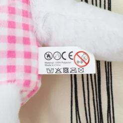 Personalisiertes Kuscheltier mit Foto Gesicht | Stofftier Hase als lustiges Geschenk | Rosa oder Blau