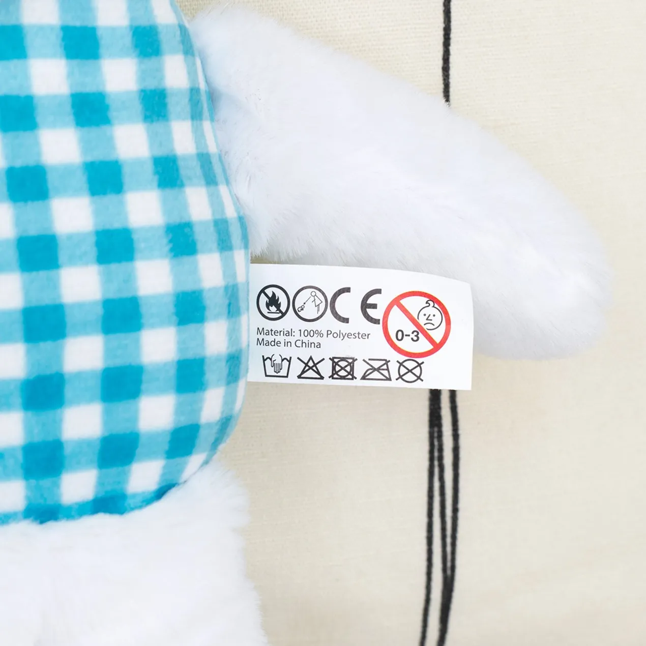 Personalisiertes Kuscheltier mit Foto Gesicht | Stofftier Hase als lustiges Geschenk | Rosa oder Blau