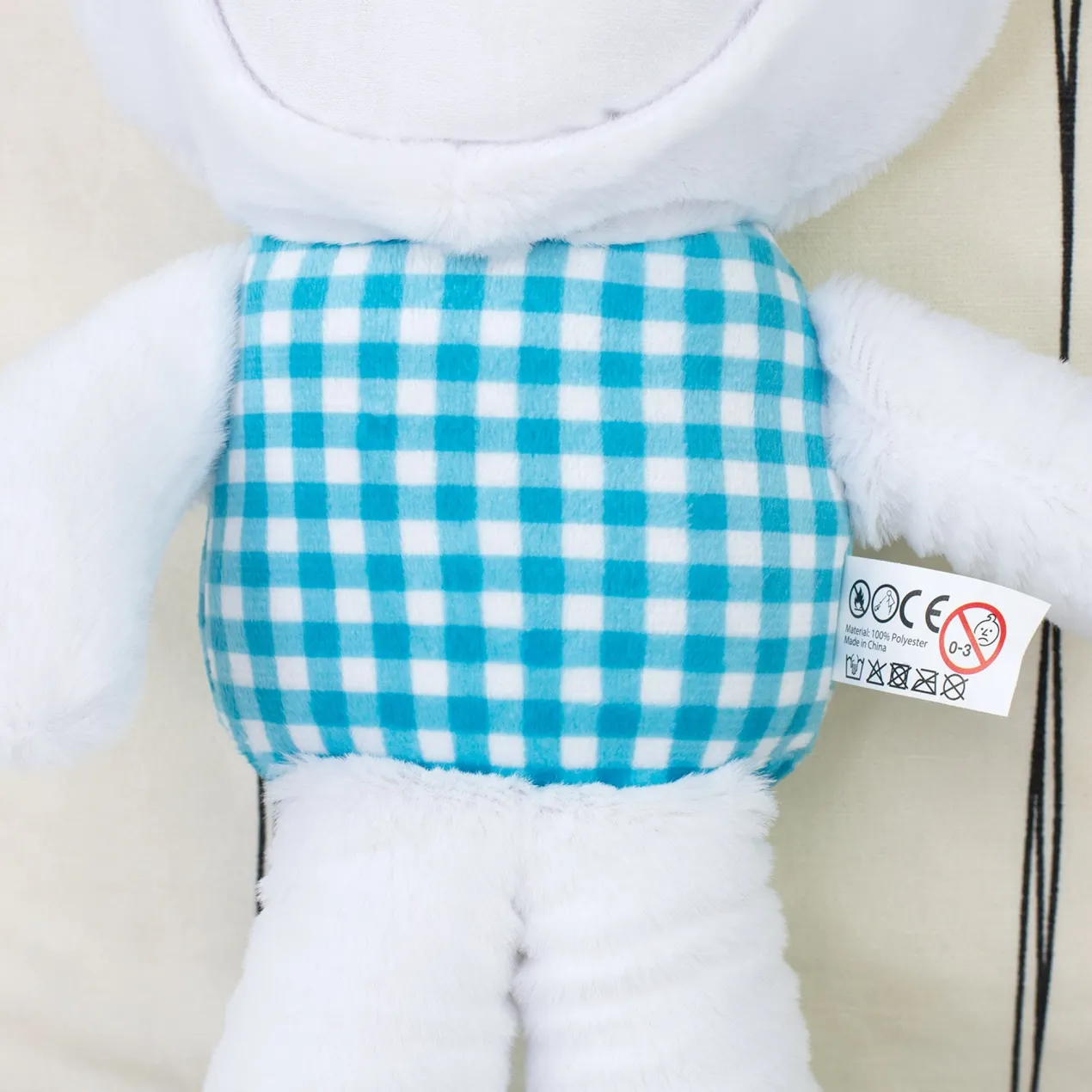 Personalisiertes Kuscheltier mit Foto Gesicht | Stofftier Hase als lustiges Geschenk | Rosa oder Blau