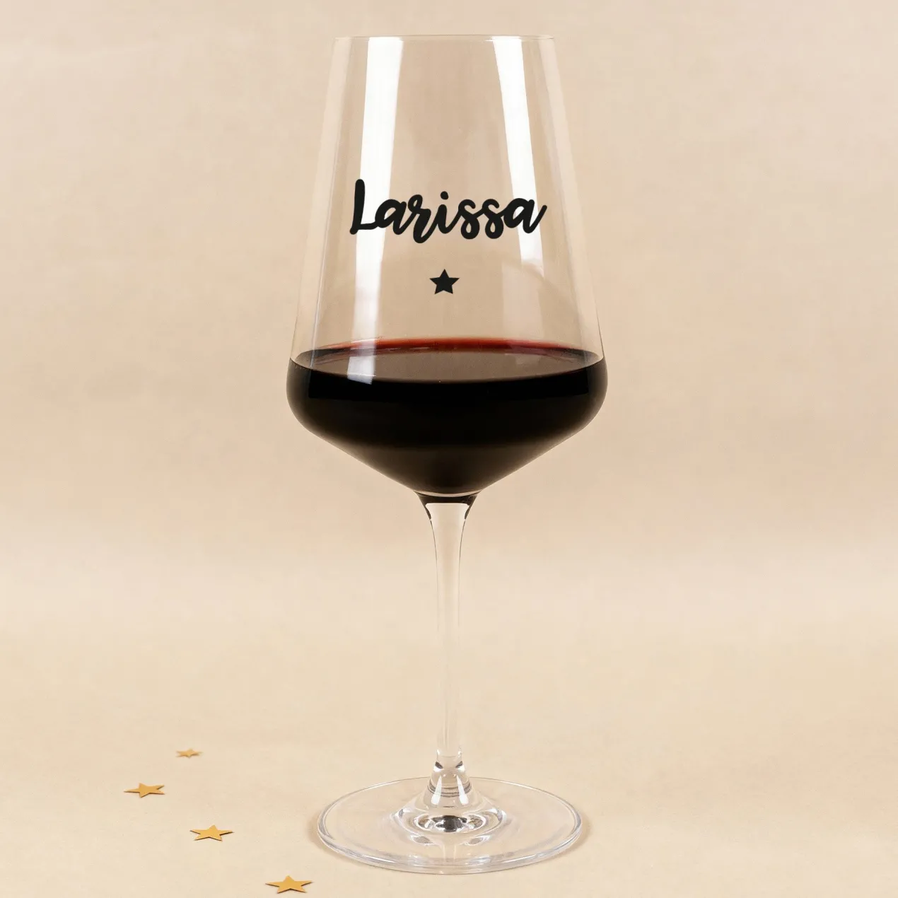 Personalisiertes Leonardo Weinglas mit Name & Stern | Geschenk zu Weihnachten und Geburtstag