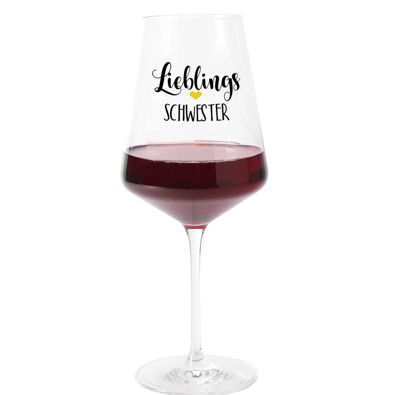 Personalisiertes Leonardo Weinglas für Lieblingsmenschen mit Herz | Geschenkidee für besondere Anlässe