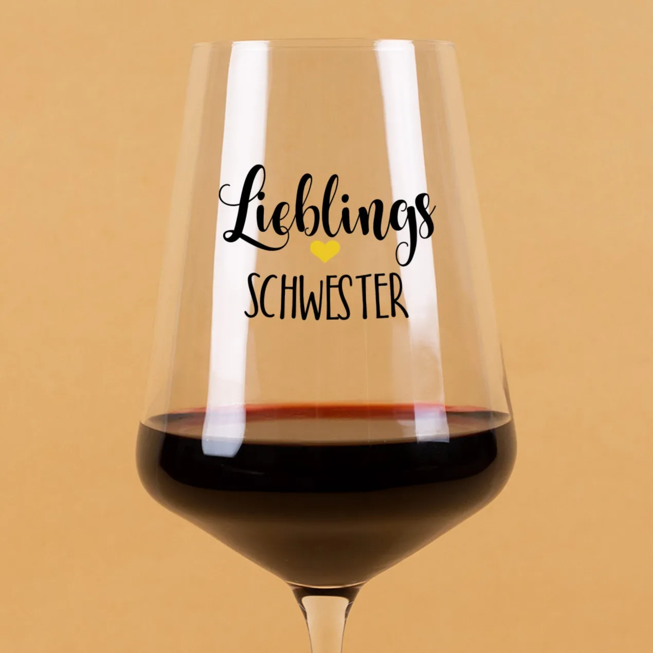 Personalisiertes Leonardo Weinglas für Lieblingsmenschen mit Herz | Geschenkidee für besondere Anlässe
