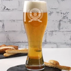Personalisiertes Leonardo Weizen-Bierglas Bierkenner in zwei Größen
