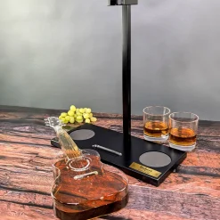 Personalisiertes Luxus Whisky Dekantierset in Gitarrenform | Dekanter Set für Musiker
