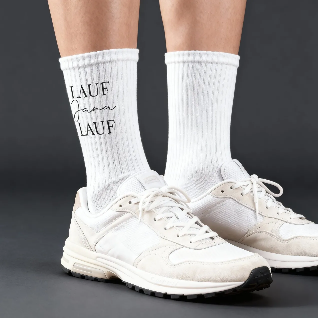 Personalisierte Socken für Läufer | Sportsocken mit Name als Geschenk für Jogger