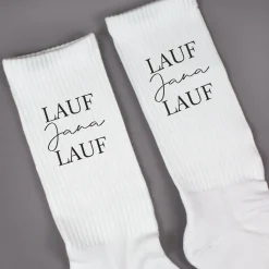 Personalisierte Socken für Läufer | Sportsocken mit Name als Geschenk für Jogger