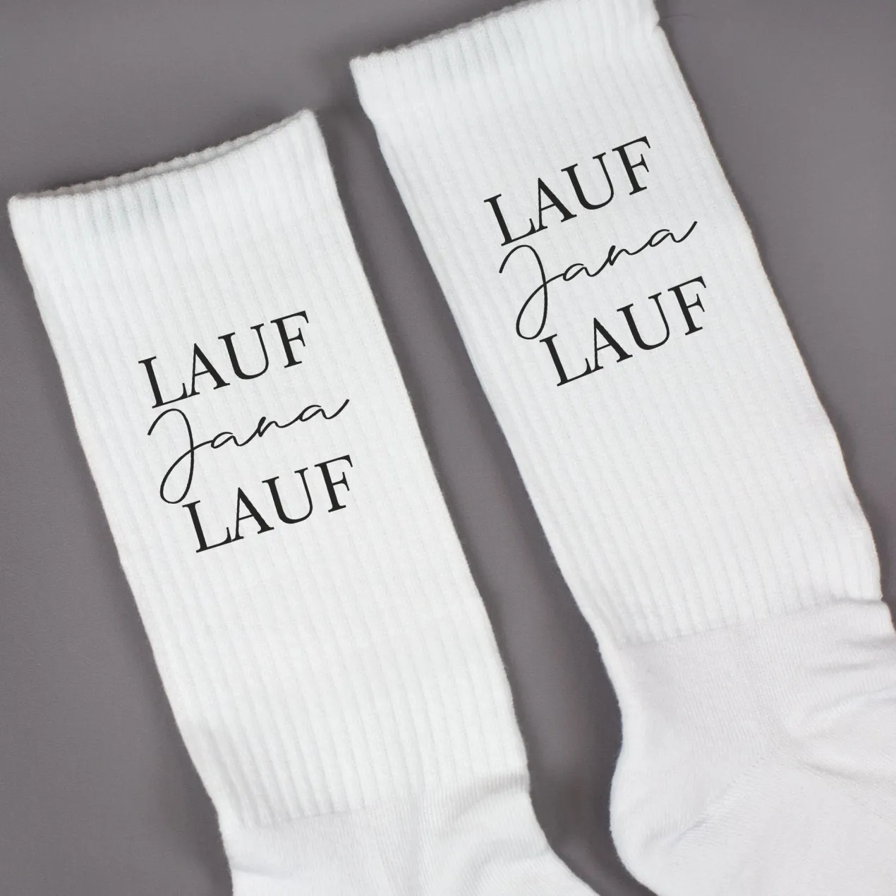 Personalisierte Socken für Läufer | Sportsocken mit Name als Geschenk für Jogger