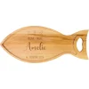 Personalisiertes Servierbrett in Fischform 'Ichthys' aus Holz zur Taufe, Kommunion & Konfirmation