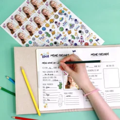 Personalisiertes Sticker-Set für kleine Astronauten mit 10 Fotos | Aufkleber für Jungen & Mädchen