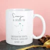Personalisierte Sternzeichen Tasse mit Name und Datum