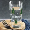 Personalisiertes Trinkglas mit Weihnachtsbaum-Motiv | Geschenk zu Weihnachten | 300 ml