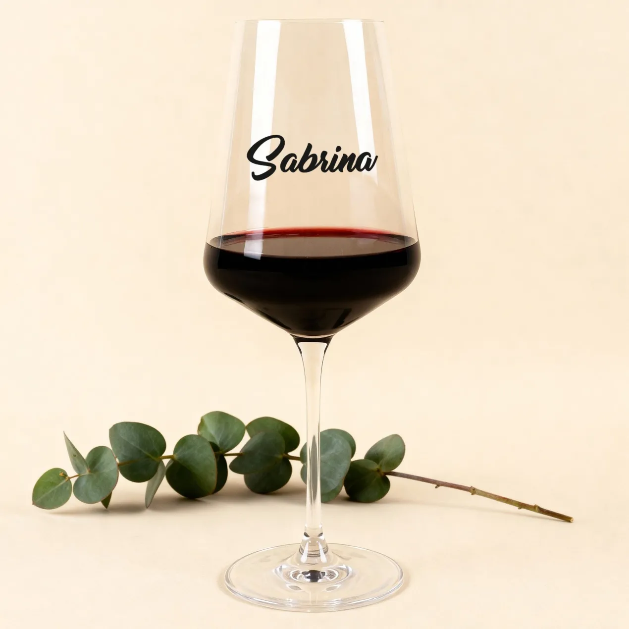 Personalisiertes Weinglas mit Name von Leonardo | Geschenkidee zum Geburtstag und für Weinliebhaber