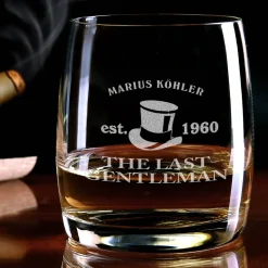 Personalisiertes Whiskey Glas mit Name und Geburtsjahr