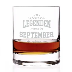 Personalisiertes Whisky Glas mit Gravur als Geschenk zum Geburtstag | 320 ml Whiskeyglas