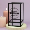 Personalisiertes Windlicht in Laternenform mit Wunschtext | Ritzenhoff & Breker Deko in Schwarz
