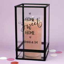 Personalisiertes Windlicht 'Home Sweet Home' | Geschenk zum Einzug & Hausbau | Ritzenhoff & Breker