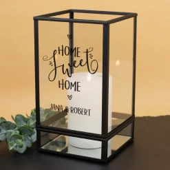 Personalisiertes Windlicht 'Home Sweet Home' | Geschenk zum Einzug & Hausbau | Ritzenhoff & Breker