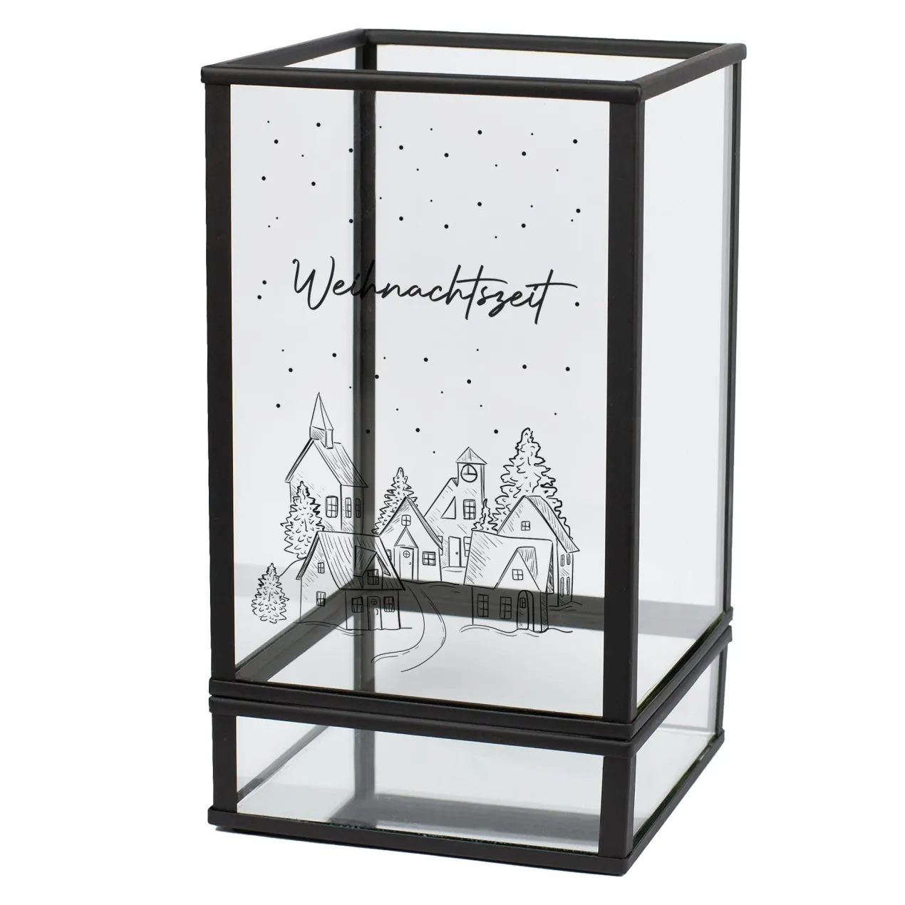 Personalisiertes Windlicht mit Wunschtext in Laternenform | Weihnachtsgeschenk | Ritzenhoff & Breker