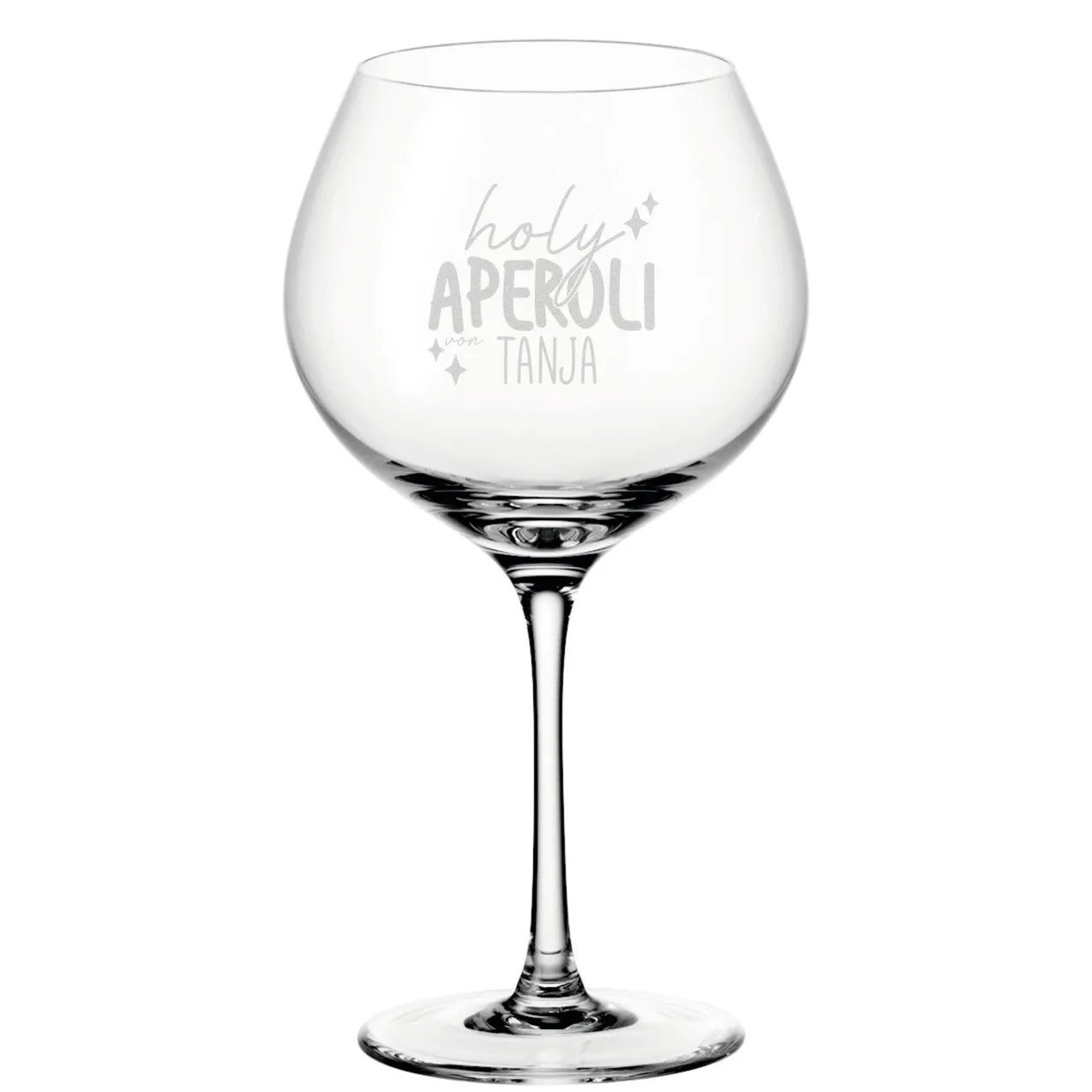 Personalisiertes XL Holy Aperoli Glas mit Gravur & Name | Leonardo Weinglas als Geschenkidee