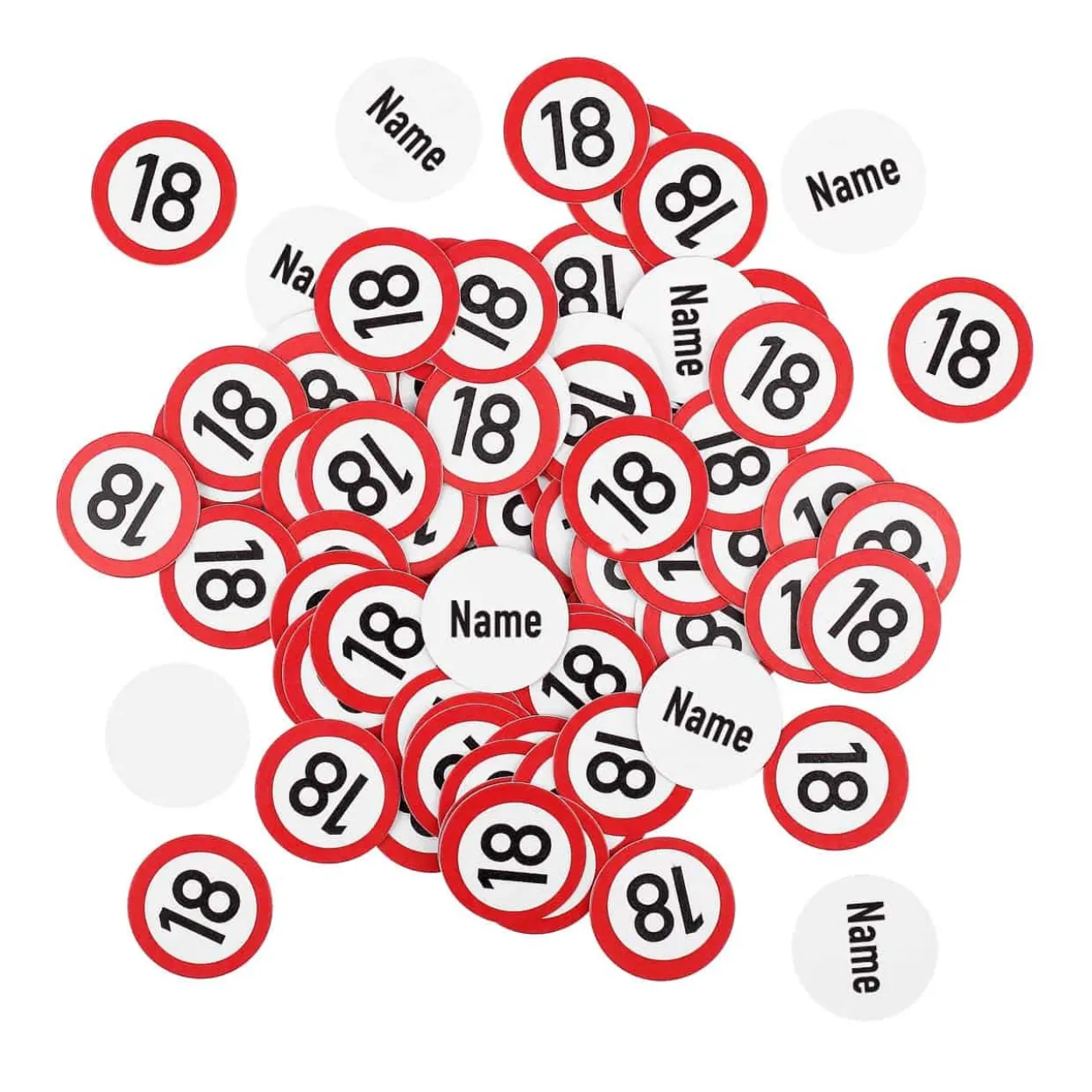 Personalisiertes XL Konfetti zum 18. Geburtstag mit Name