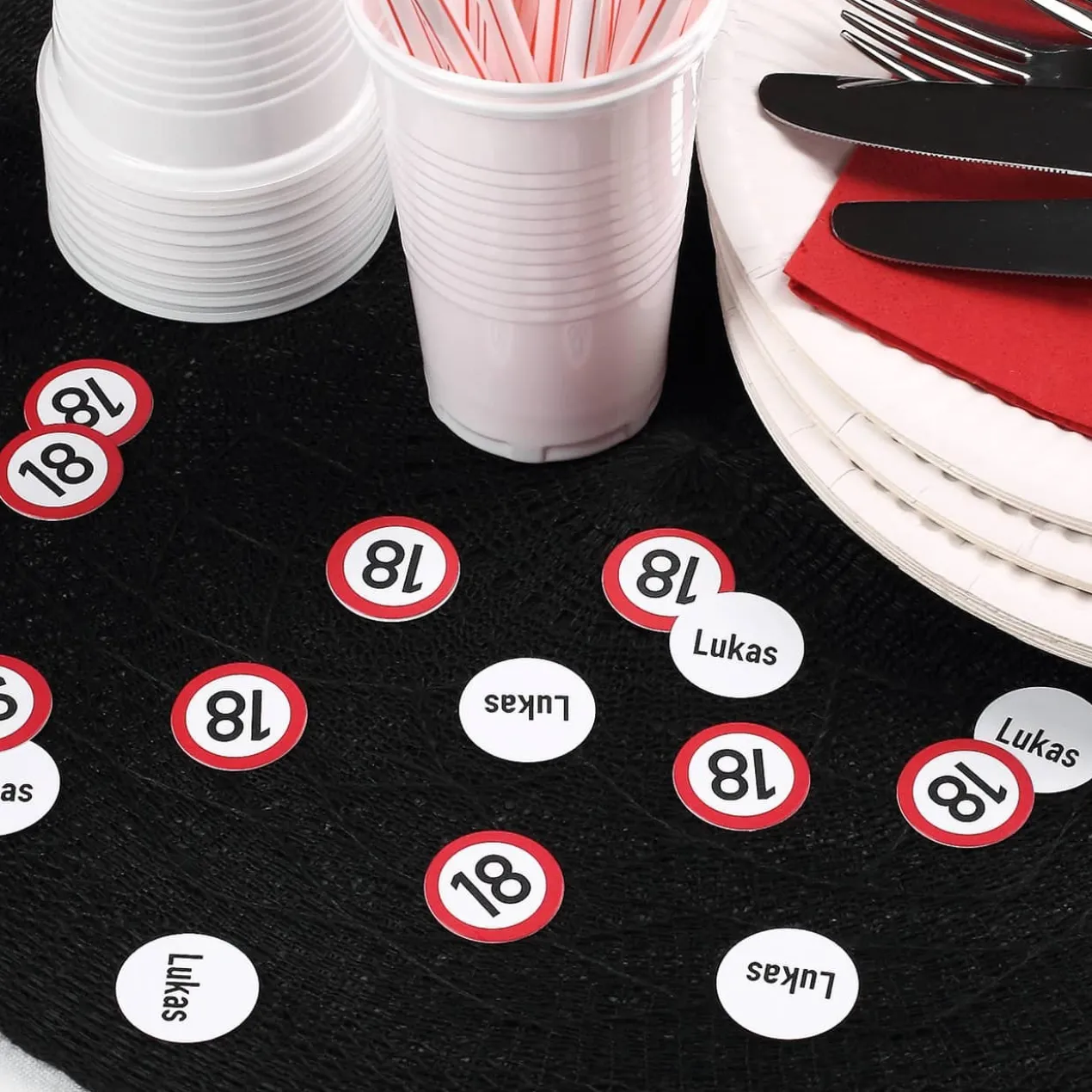 Personalisiertes XL Konfetti zum 18. Geburtstag mit Name