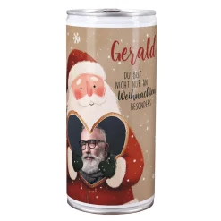 Personalisiertes XL Weihnachtsbier mit Foto & Name | Biergeschenk im Santa-Design zu Weihnachten
