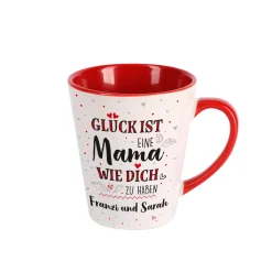 Personalisierte Tasse – „Glück ist, eine Mama wie dich zu haben“ mit Wunschtext