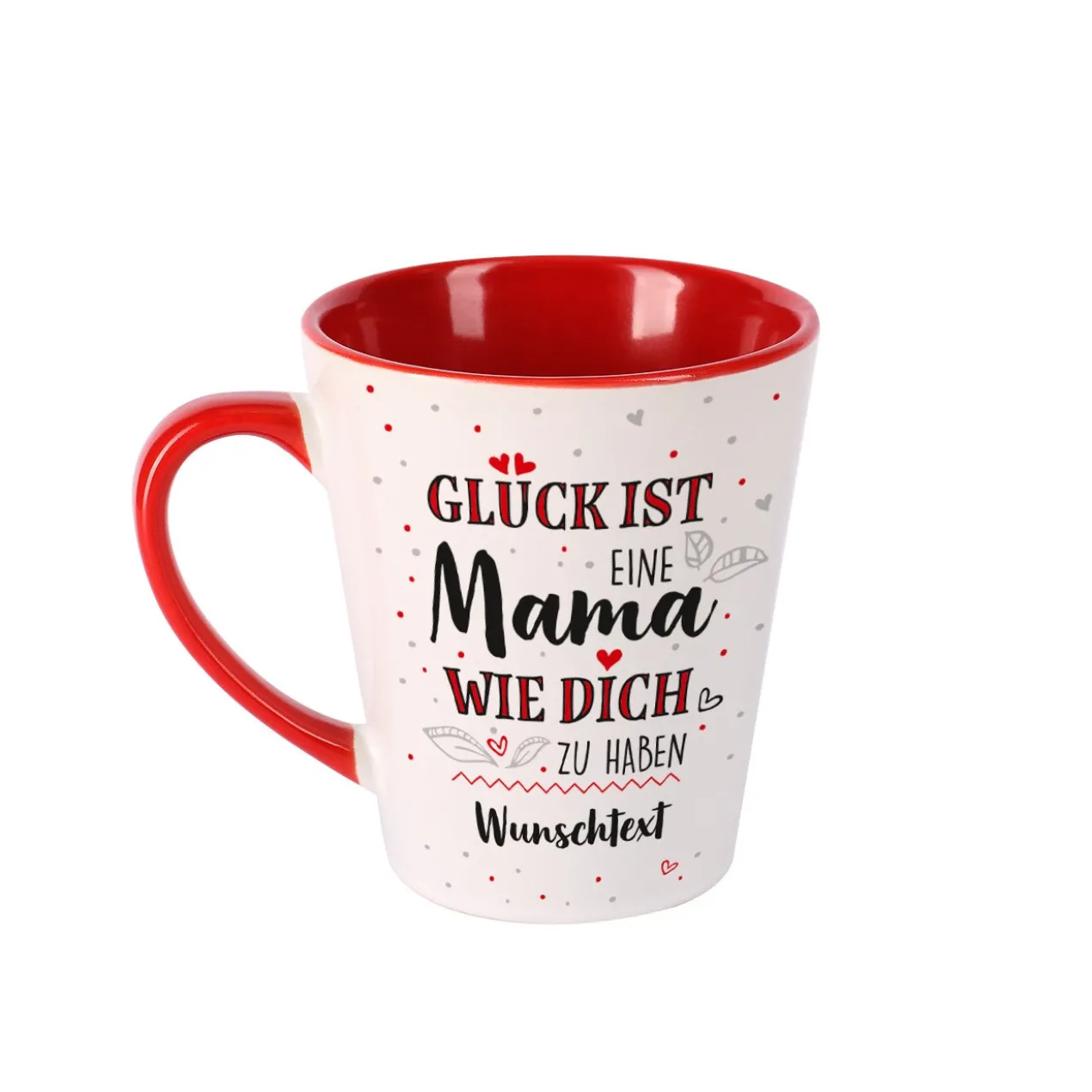 Personalisierte Tasse – „Glück ist, eine Mama wie dich zu haben“ mit Wunschtext