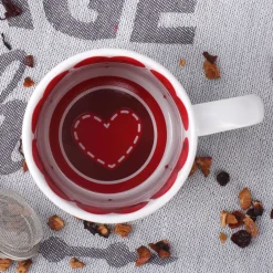 Personalisierte Tasse 'Ich finde dich mausgezeichnet!' mit Name im Herz | Valentinstagsgeschenk