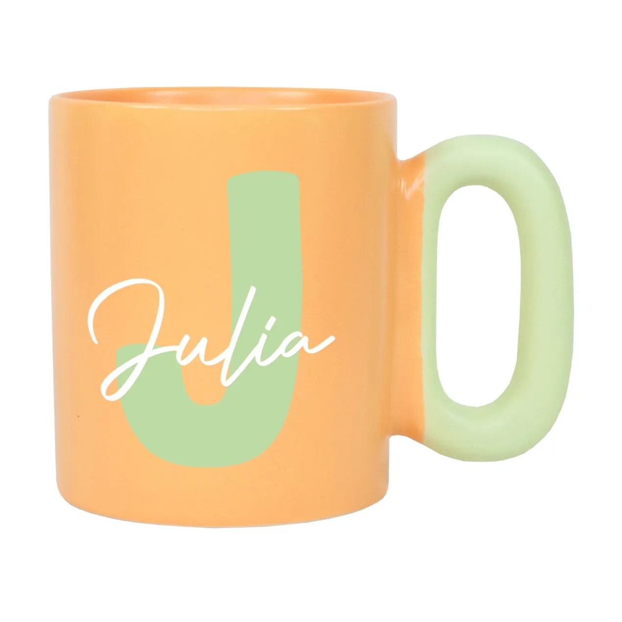 Personalisierte Tasse mit Initiale & Name | Bunter Porzellan Kaffeebecher von Ritzenhoff & Breker