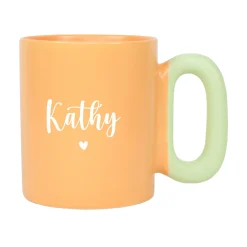 Personalisierte Tasse mit Name & Herz Motiv | Bunter Porzellan Kaffeebecher von Ritzenhoff & Breker