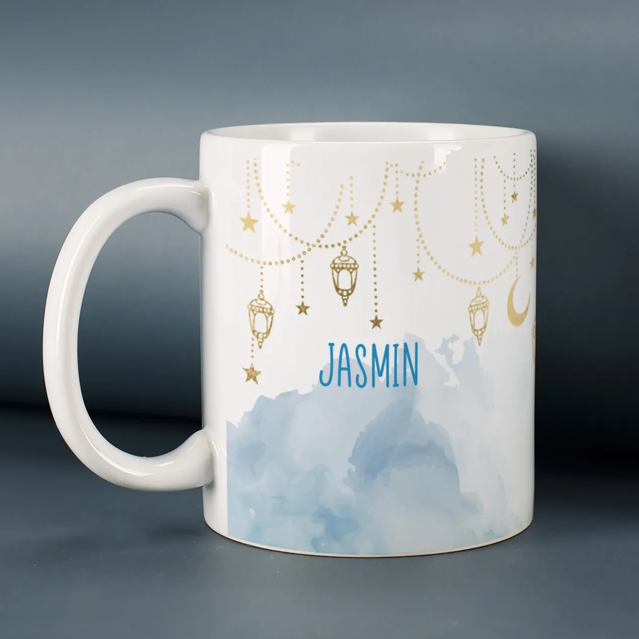 Personalisierte Tasse – Ramadan Geschenk mit Laternen & Mondsichel