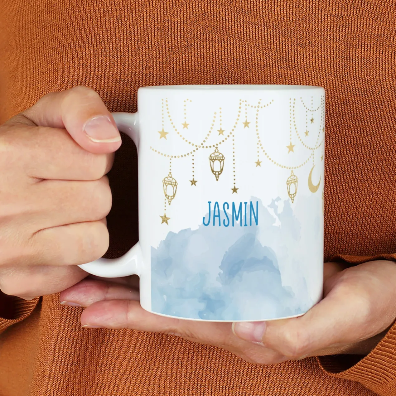 Personalisierte Tasse – Ramadan Geschenk mit Laternen & Mondsichel