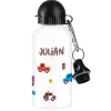 Personalisierte Trinkflasche für kleine Autofans aus Metall | 500ml