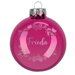 Personalisierte Weihnachtskugeln mit Name | Weihnachtsbaumkugeln & Christbaumkugeln mit Farbauswahl