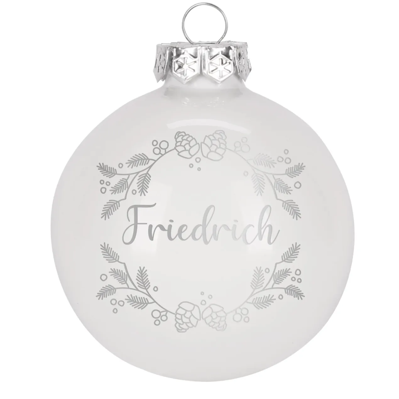 Personalisierte Weihnachtskugeln mit Name | Weihnachtsbaumkugeln & Christbaumkugeln mit Farbauswahl