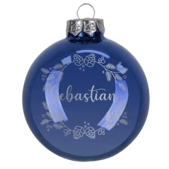 Personalisierte Weihnachtskugeln mit Name | Weihnachtsbaumkugeln & Christbaumkugeln mit Farbauswahl